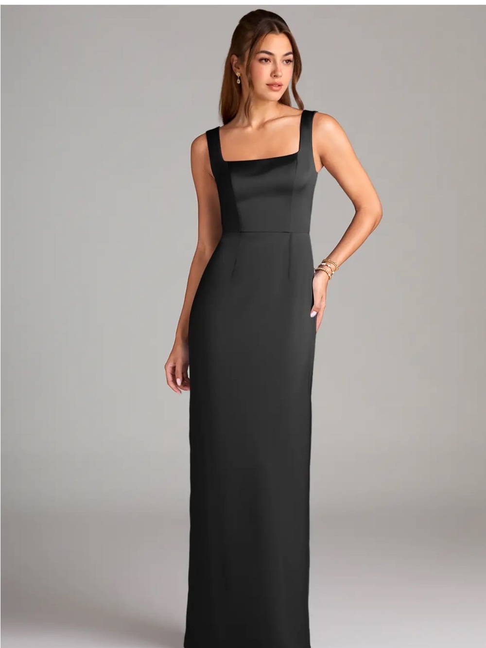 Azazie Flori Dress Black